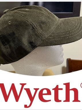 Anthropology WYETH Olive Green Corduroy Cap